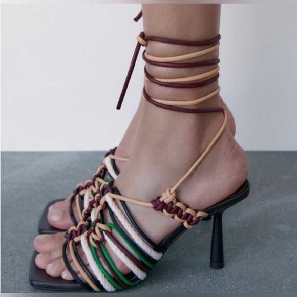 Cute Heel Sandals Créate for Zara Woman || Size 36 || - Picture 8 of 13